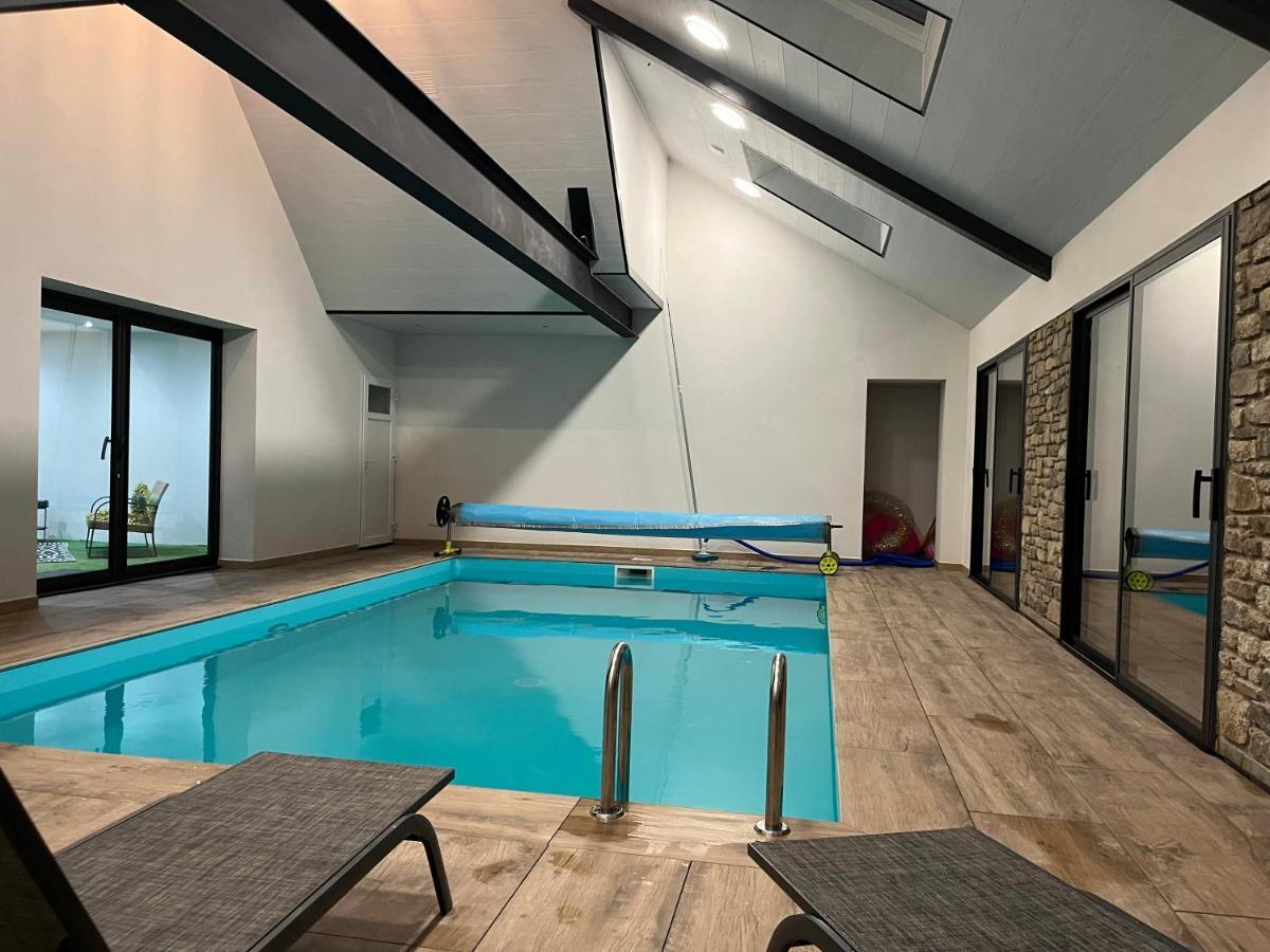 Gite Ti Coz Ex Ti Maen Piscine Interieure 12 Personnes Caden Exterior foto